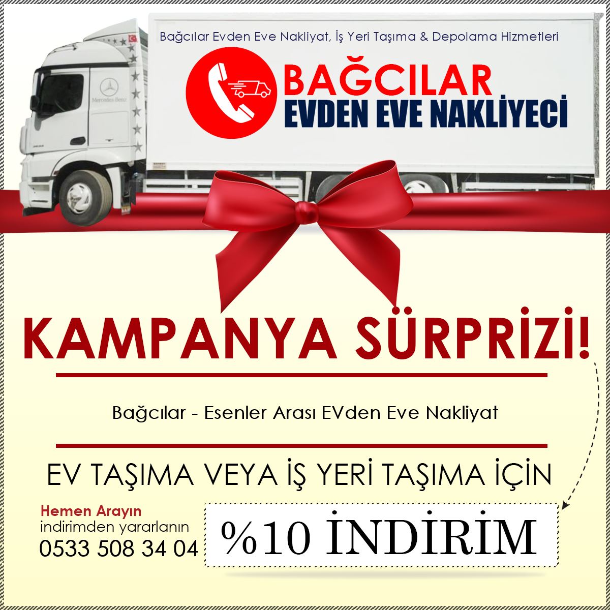 Bağcılar - Esenler Arası EVden Eve Nakliyat