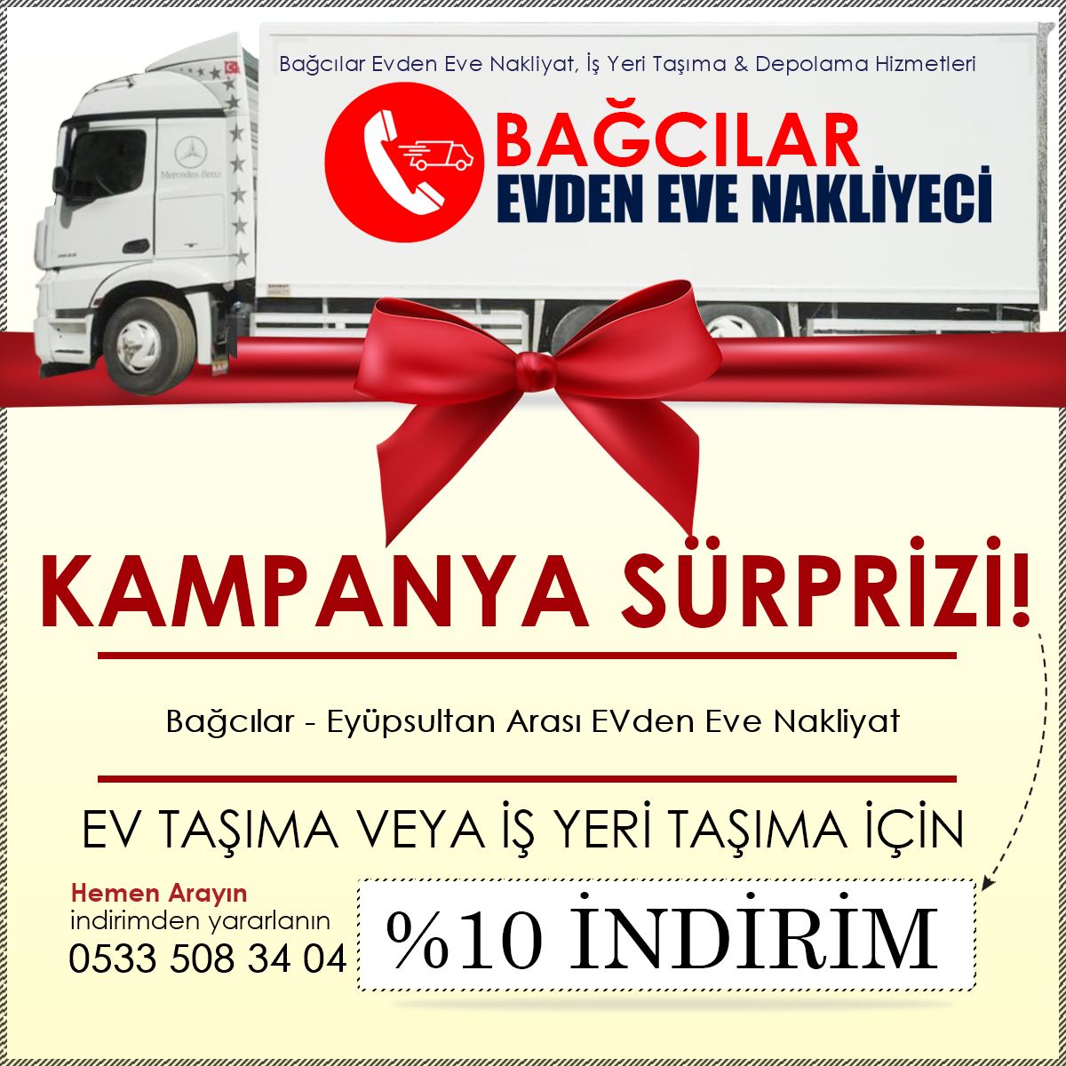 Bağcılar - Eyüpsultan Arası EVden Eve Nakliyat