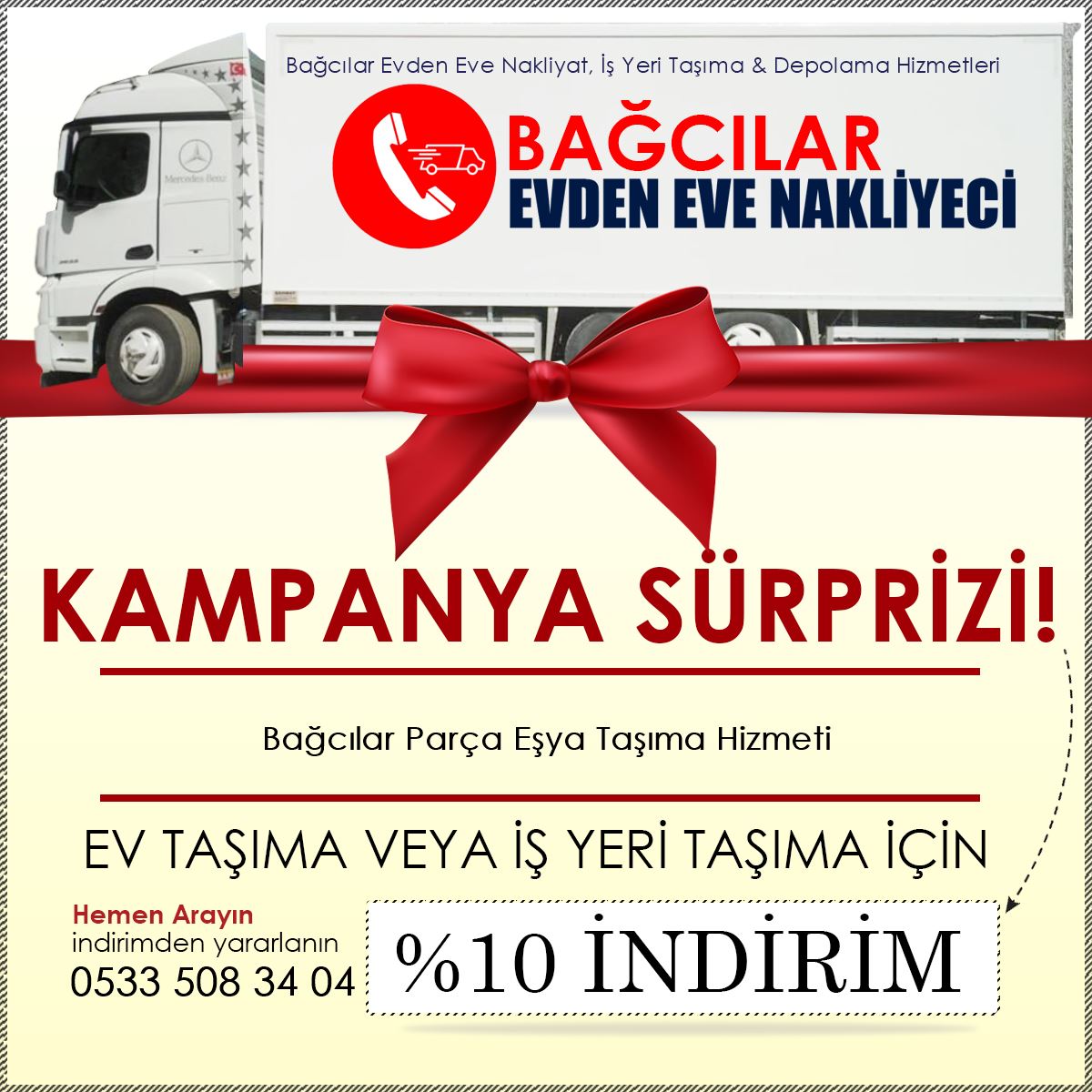 Bağcılar Parça Eşya Taşıma Hizmeti
