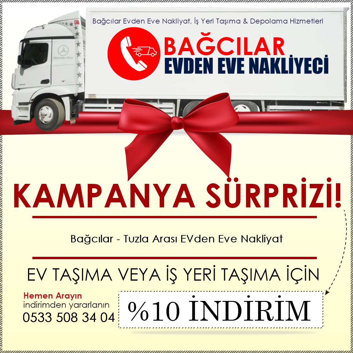 Bağcılar - Tuzla Arası EVden Eve Nakliyat
